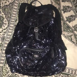 Black sequined back pack!